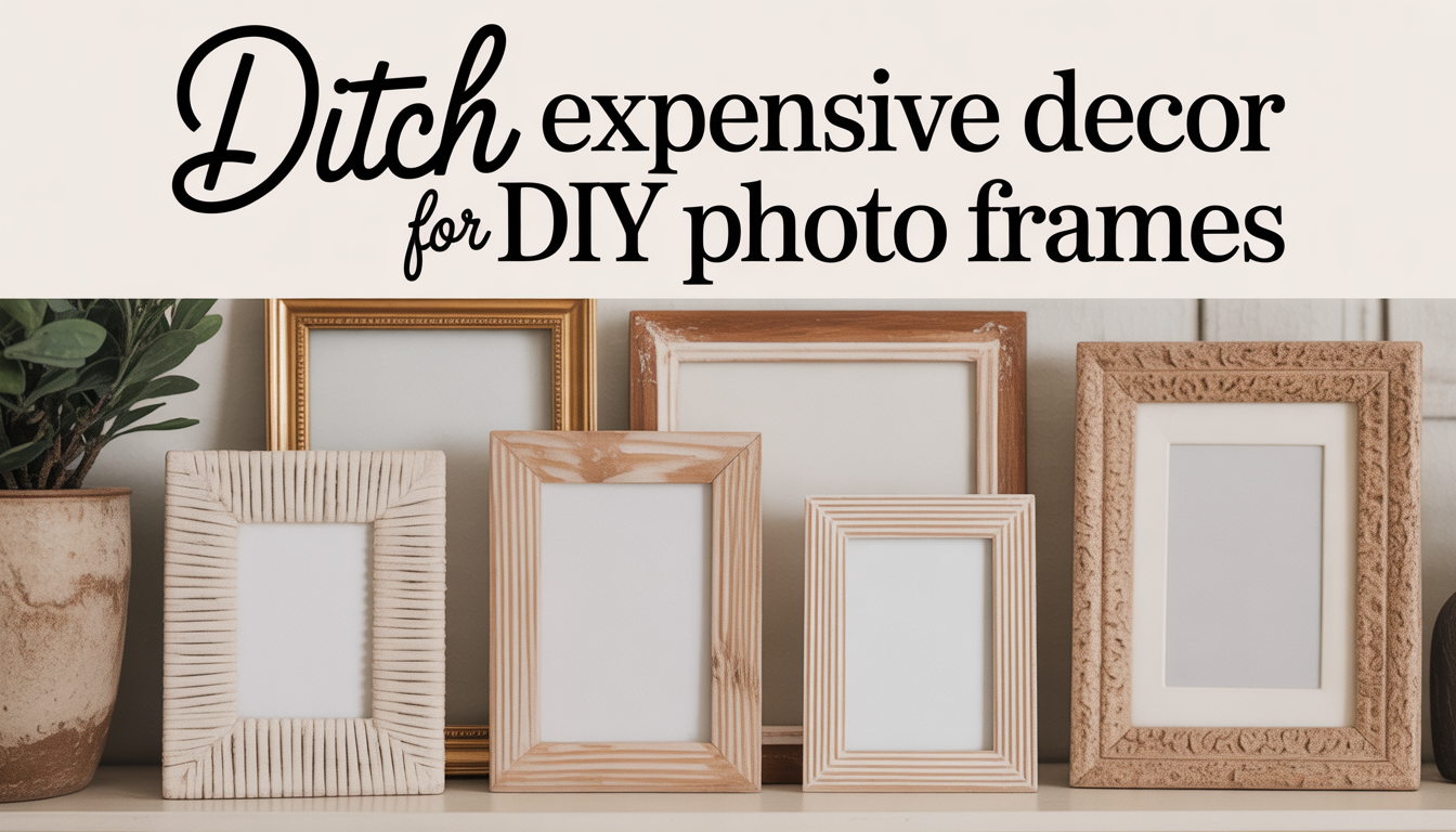 Ditch Expensive Decor for DIY Photo Frames